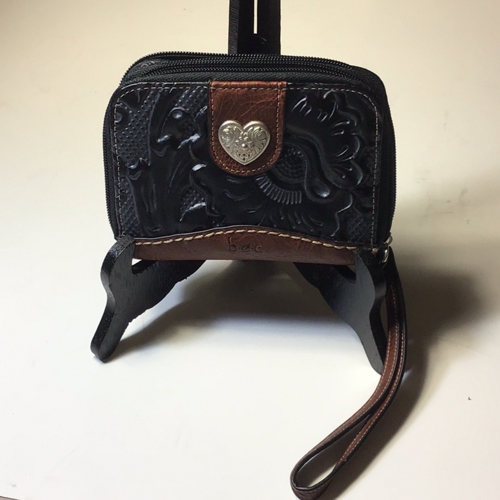 BOC Double Zip Wristlet